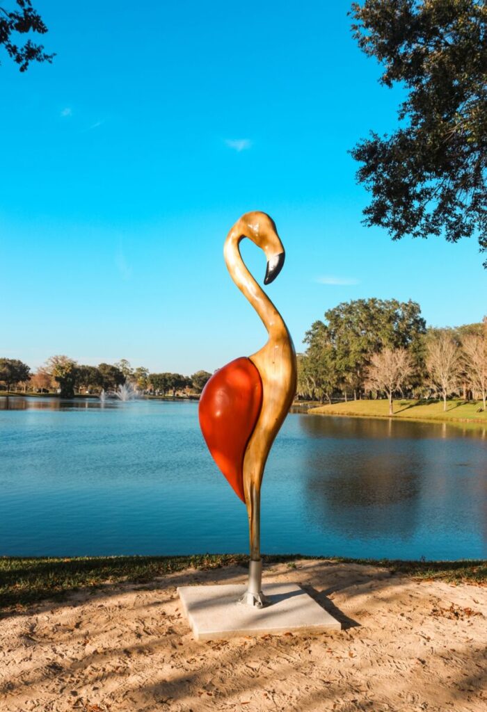 Towering flamingo finds a forever home at Tuscawilla Park | Ocala